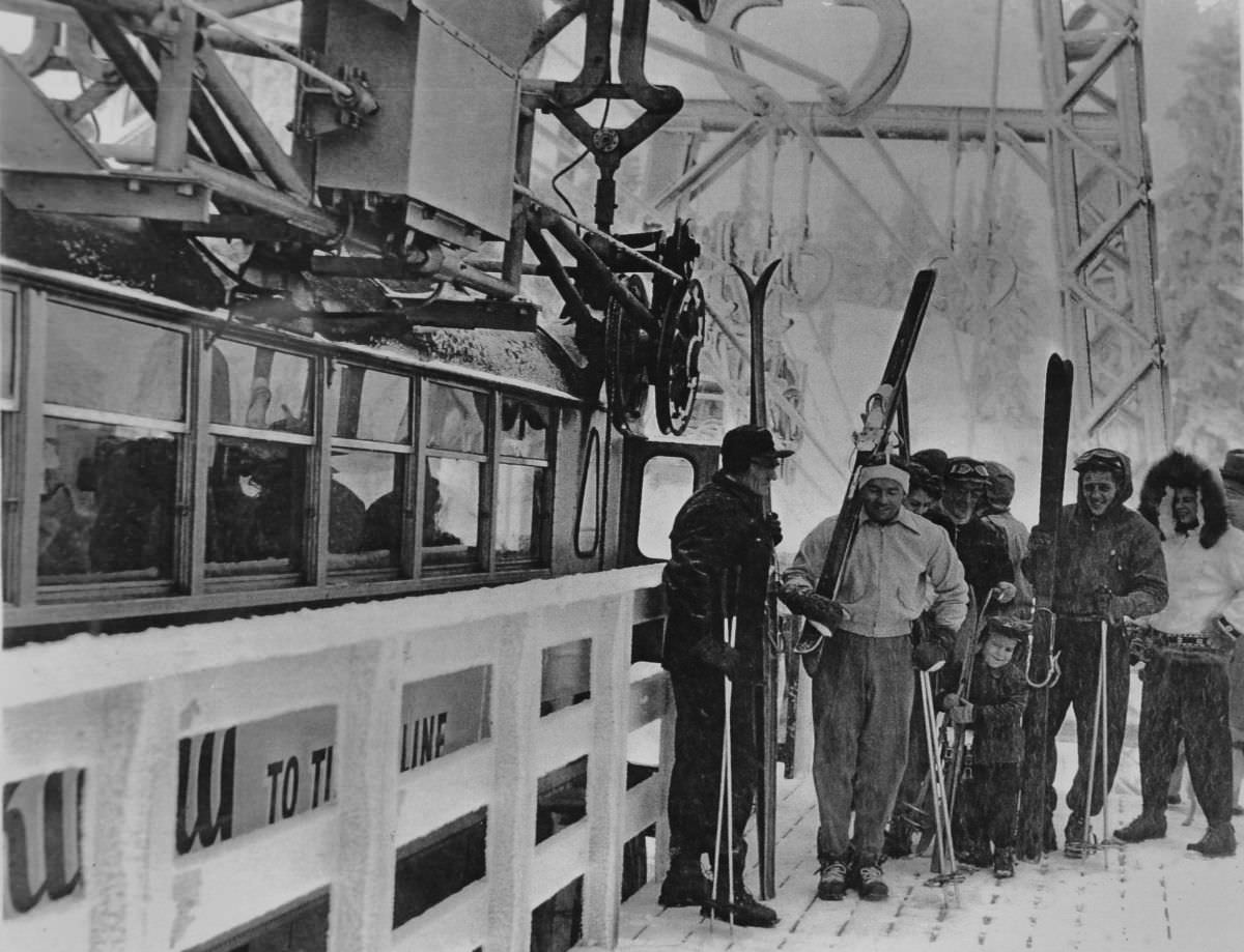 The loading platform at Timberline Lodge.