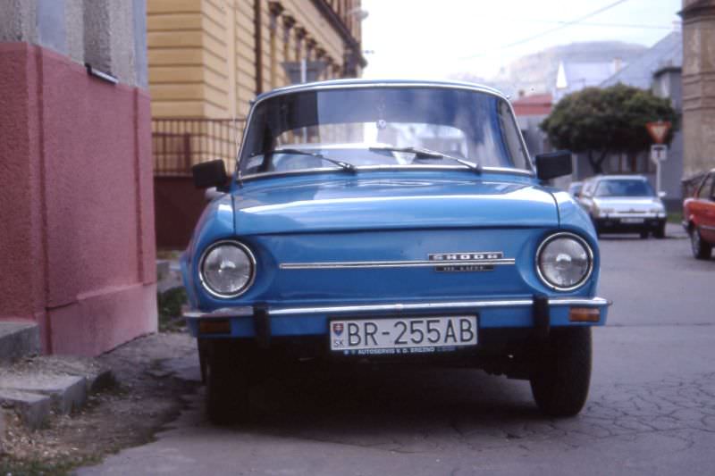 ŠKODA S100L de luxe, with BR licence plate for Brezno,not Bratislava, Brezno