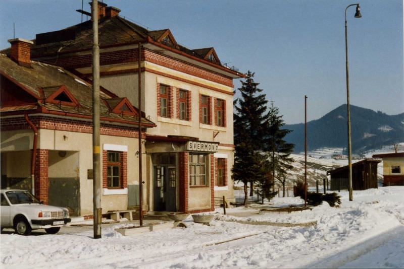 Švermovo Railway Station in Telgárt.