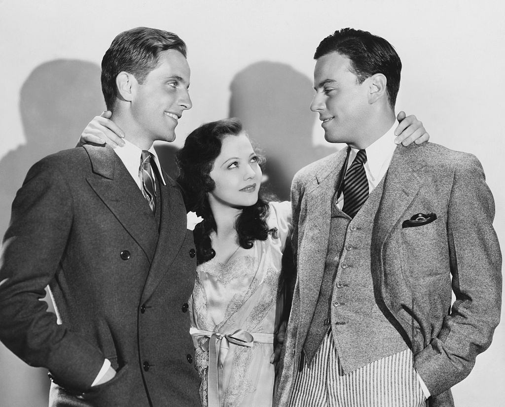 Sylvia Sidney with Phillips Holmes and Norman Foster, 1932.