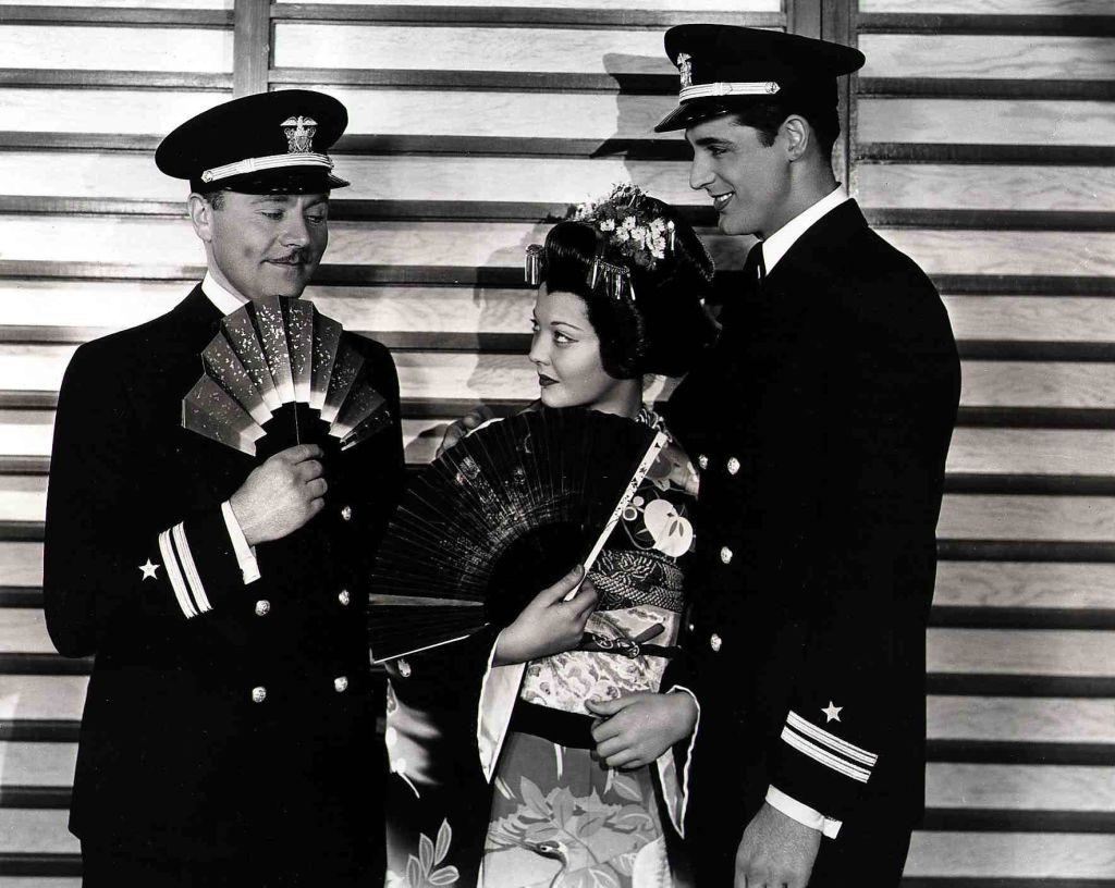 Sylvia Sidney with Charlie Ruggles and Cary Grant.