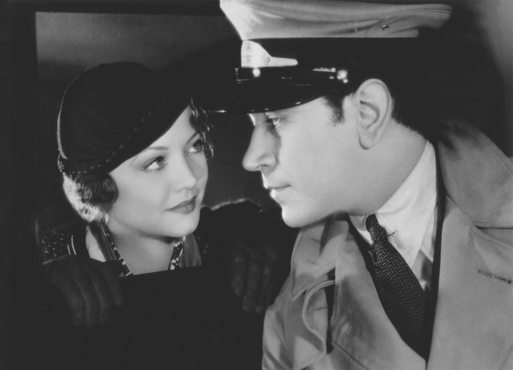 Sylvia Sidney and George Raft in a scene from the movie 'Pick-Up'.