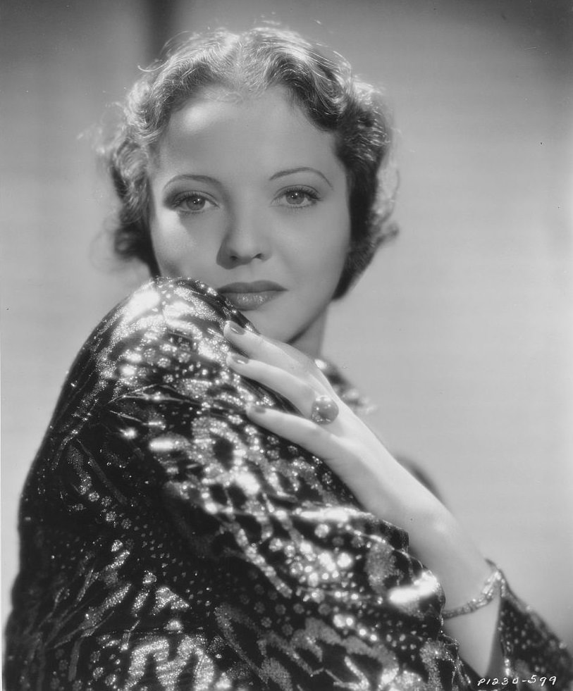 Actress Sylvia Sidney, 1934.