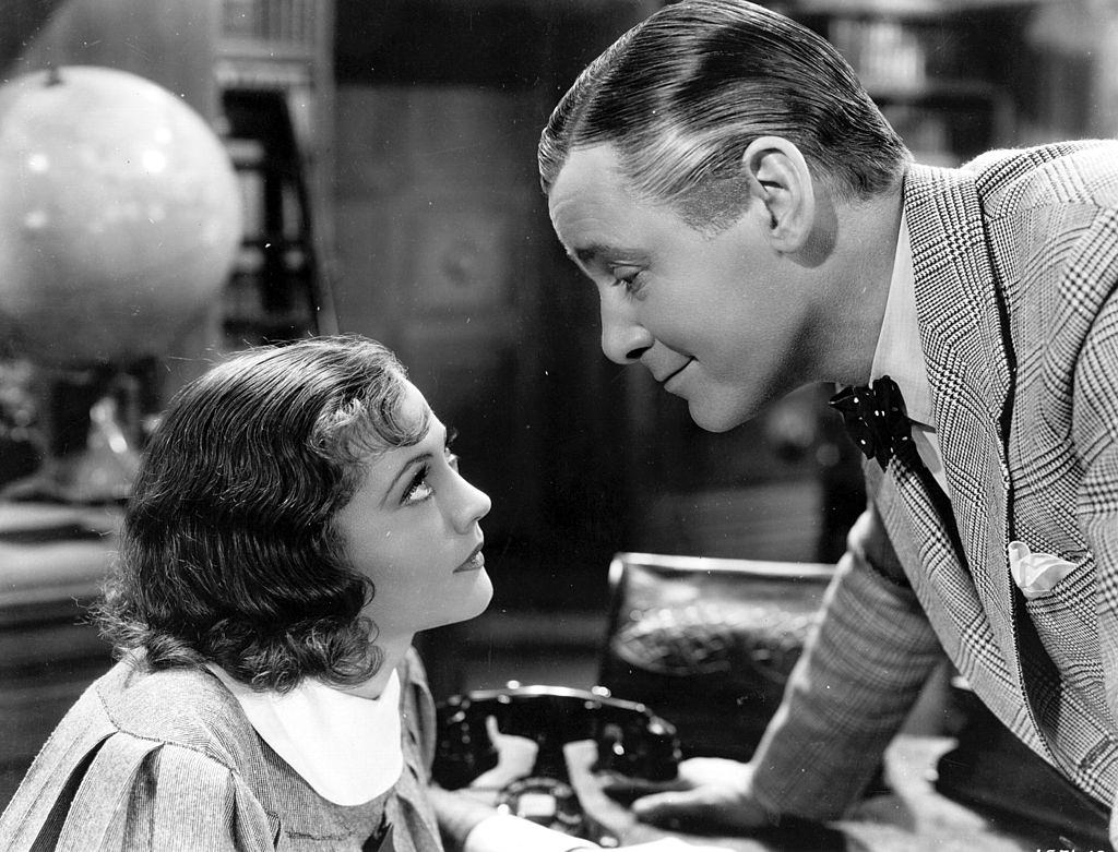 Sylvia Sidney with Herbert Marshall in 'Accent on Youth', 1935.