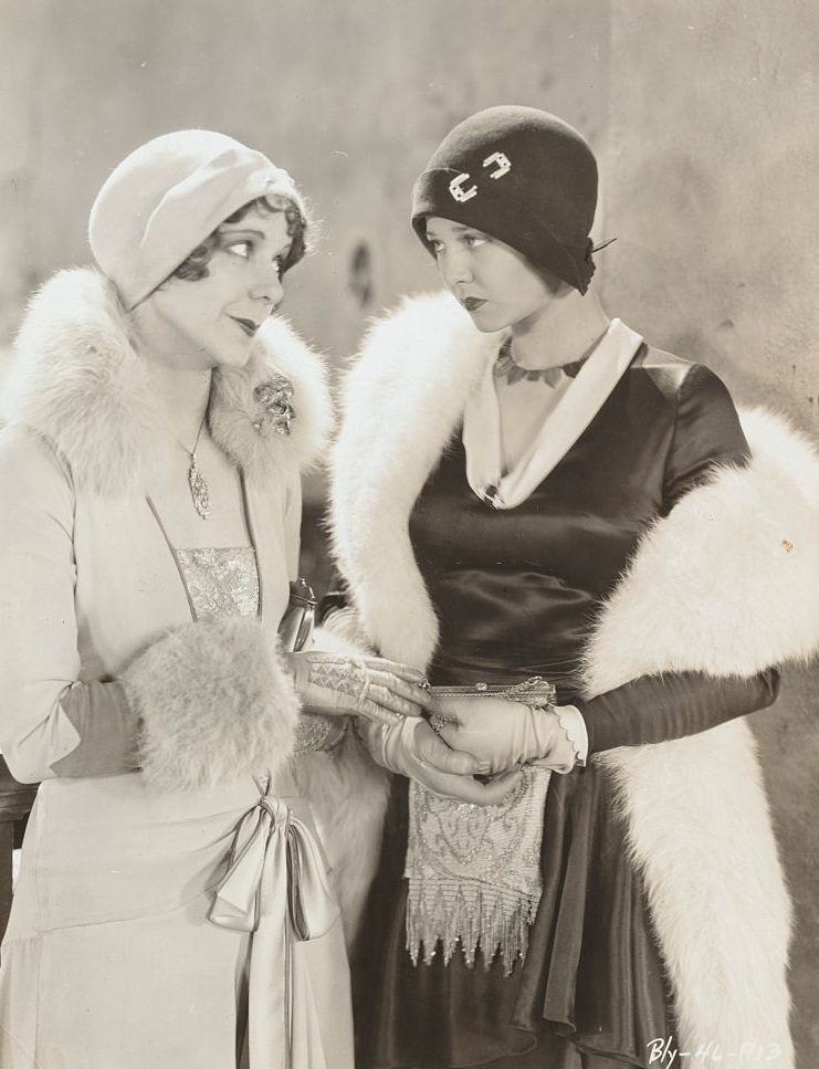 Syliva Sidney with Florence Lake in 'Thru Different Eyes', 1928.