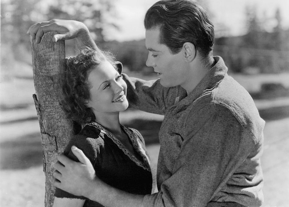 Sylvia Sidney and Henry Fonda in the movie 'The trail of the Lonesome Pine', 1936.