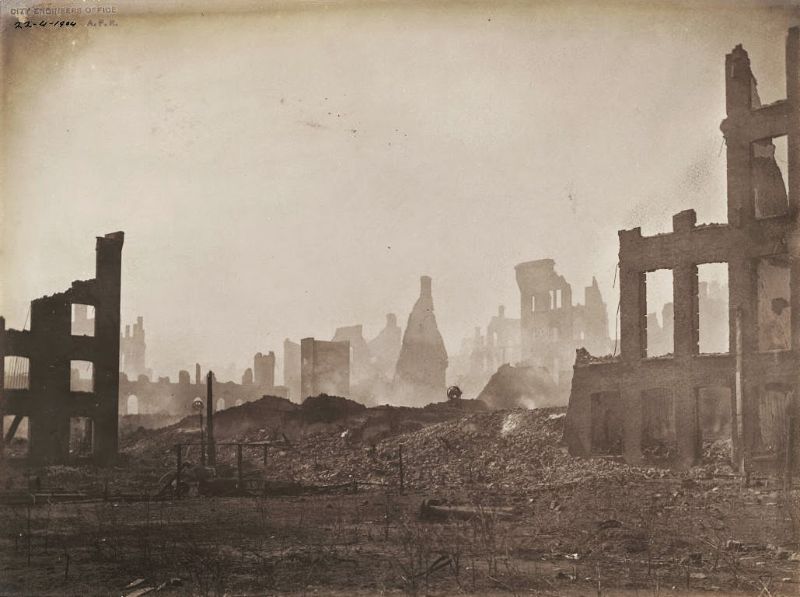 The ruins of Great Toronto Fire