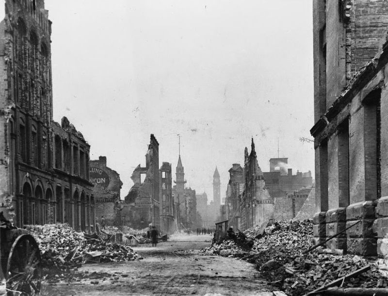 Looking north up Bay Street