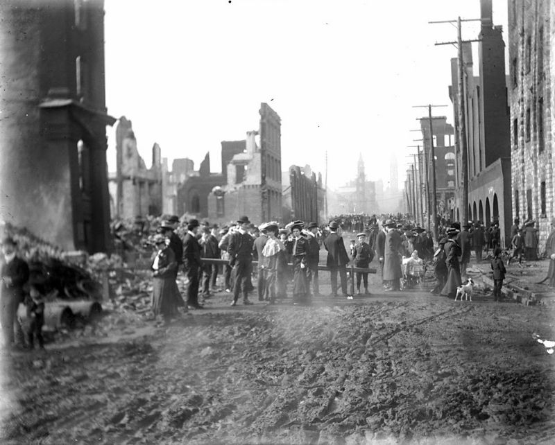 Looking north up Bay Street