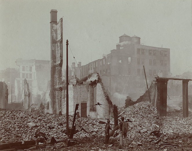 Front Street at Bay looking east