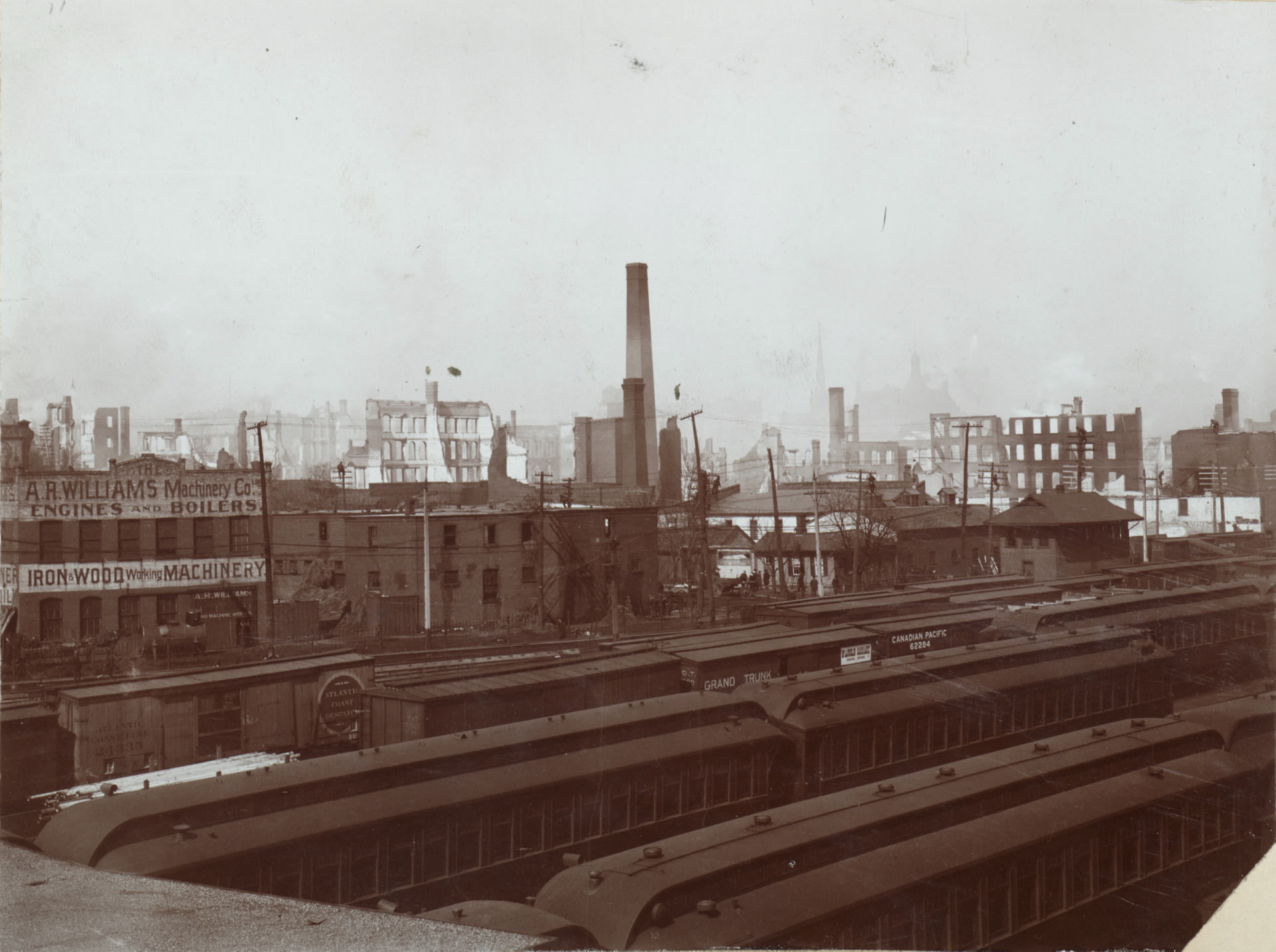 Looking north east from York Street.