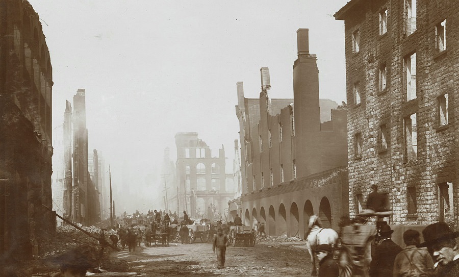 Great Fire of Toronto 1904 Rare Historical Photos depict the