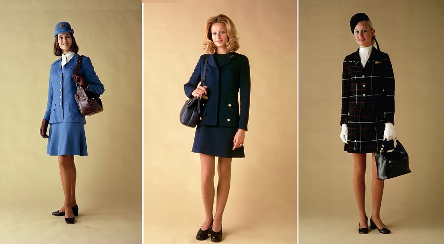 flight attendant uniforms 1970s