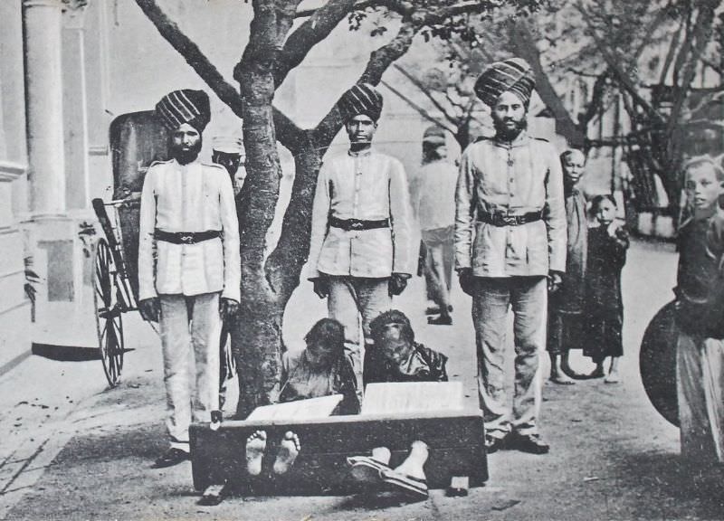 Hong Kong prisoners in stocks