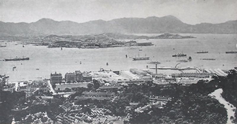 View of Kong Kong and Kowloon