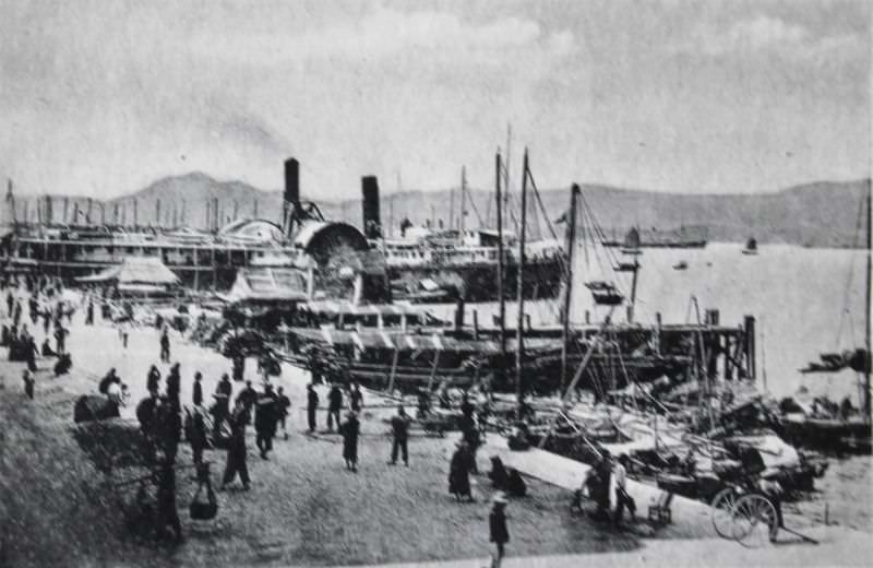 Canton steamer's wharf, Hong Kong