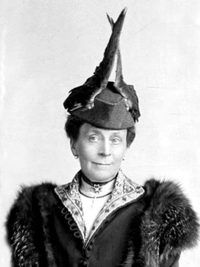 Strange Birds Hats for Women from the Early 1900s