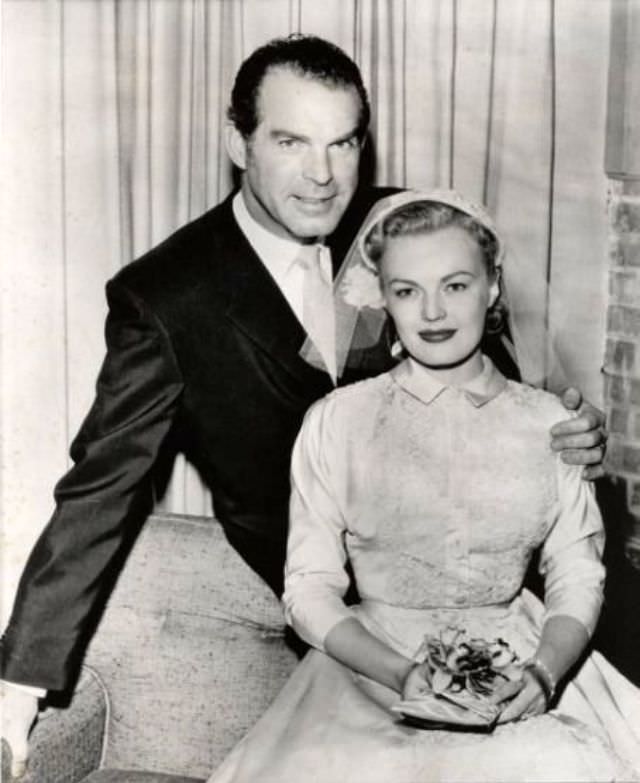 Actors Fred MacMurray and June Haver married on June 28, 1954 in a simple ceremony in Ojai, California