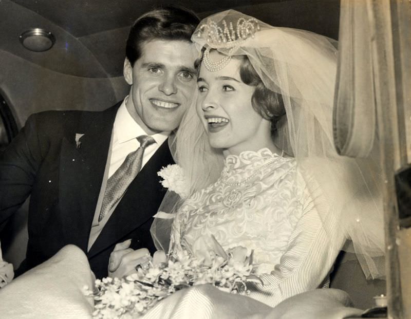 Singer Ronnie Carroll married actress Millicent Martin, 1958