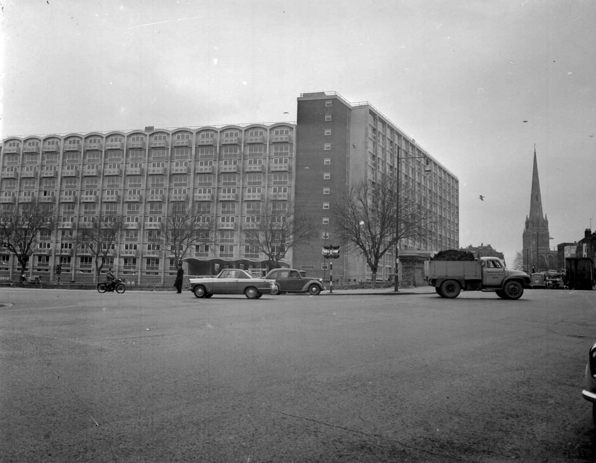 Block of flats near completion 1960