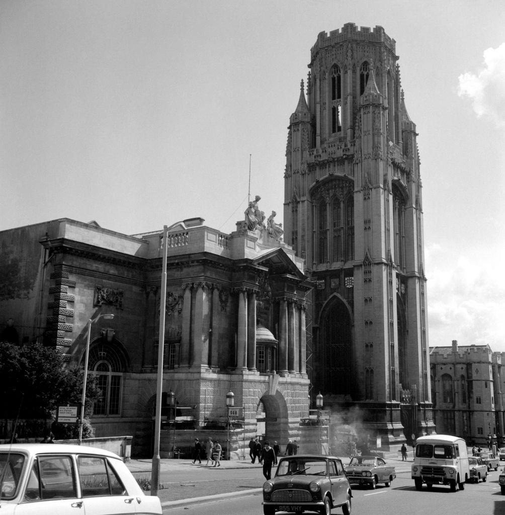 Bristol University Tower, 1967.