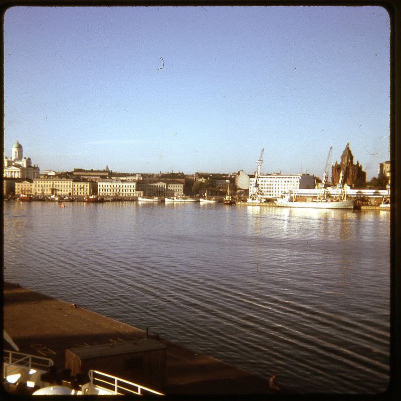 Helsinki from the ferry, 1966