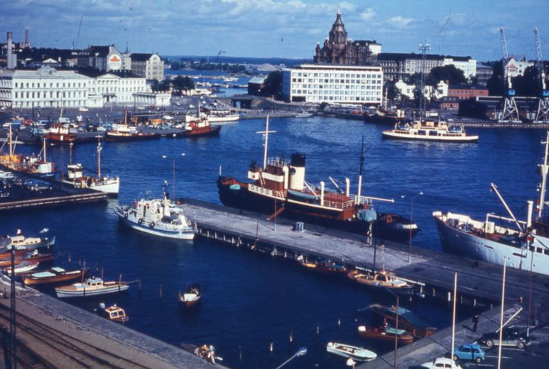 South harbour looking eastwards, Helsinki, 1968