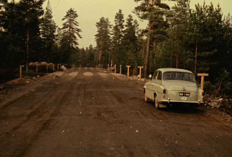 New suburb under construction, Myllypuro, Helsinki, 1963