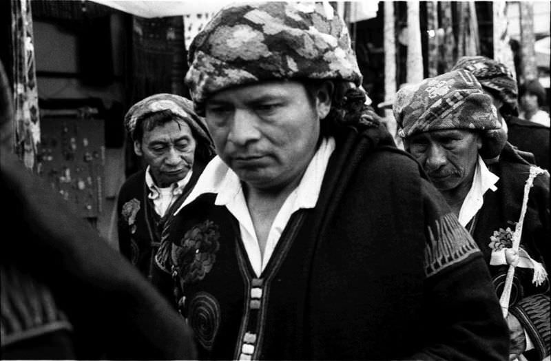 Los Cofrades (Cofrades are the elders of a town and perform civil and religious duties), Chichicastenango, 1982