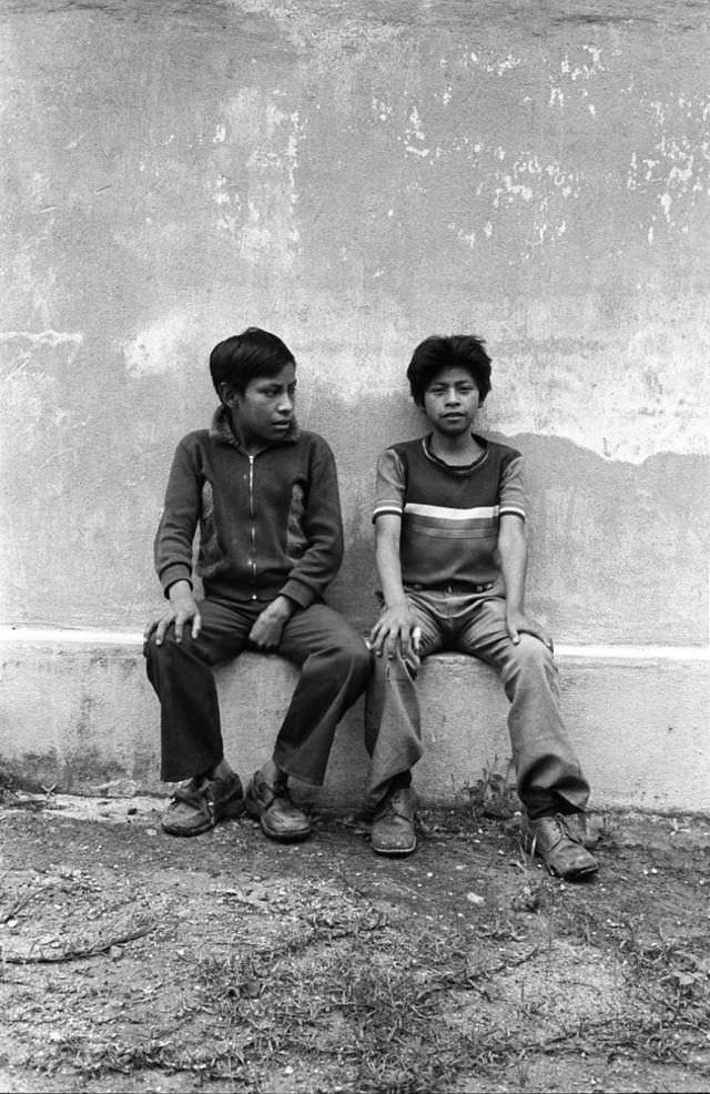 The friends in Chichicastenango, 1982