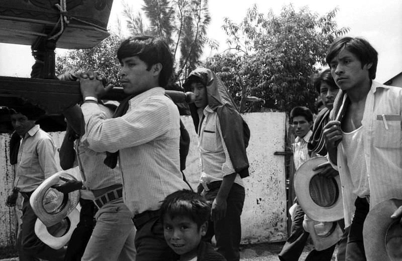 The funeral, Guatemala, 1984