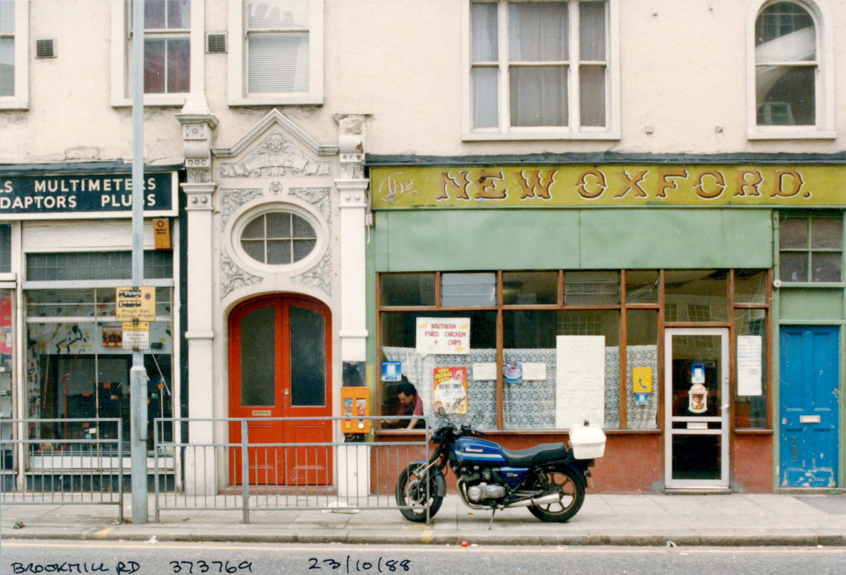 New Oxford Cafe, Brookmill Road, Deptford, Lewisham, London, 1988