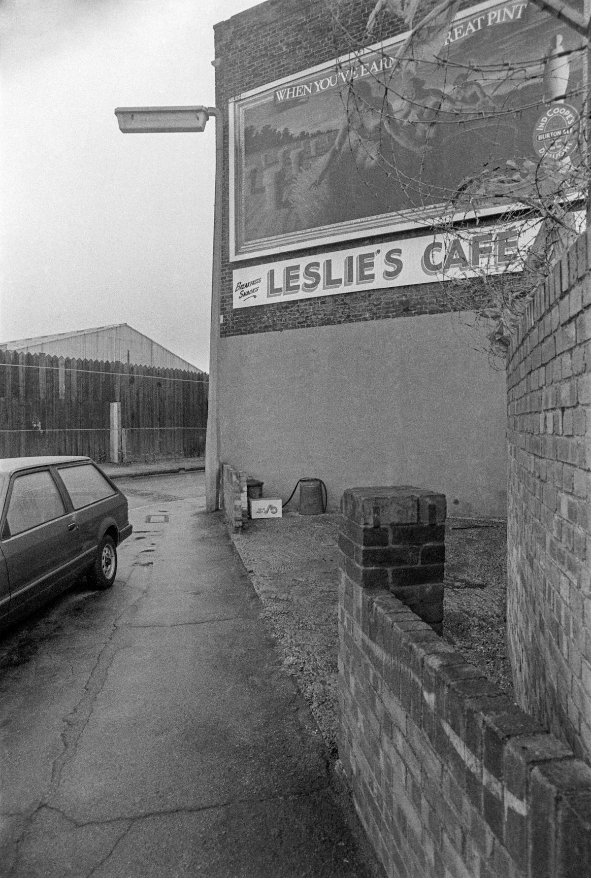 Leslie’s Cafe, Manchester Road, Isle of Dogs, Tower Hamlets, 1984