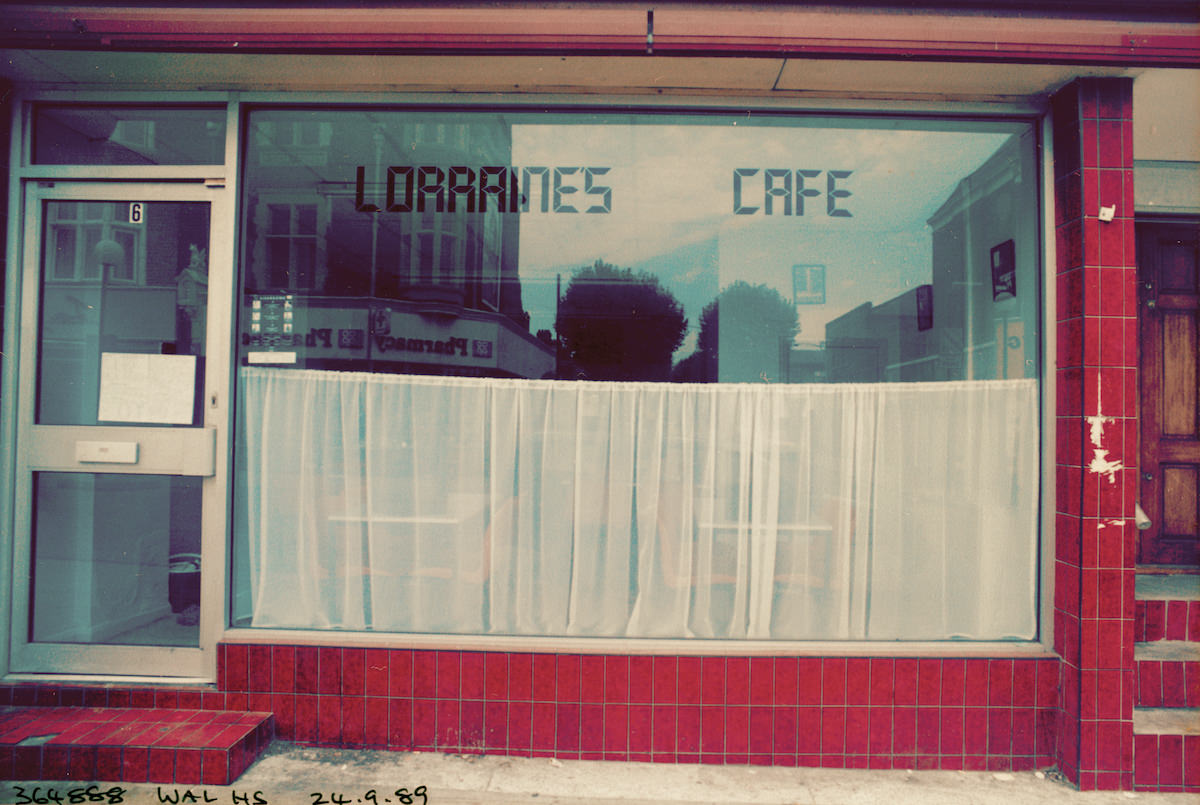 Lorraine’s Cafe, High Street, Walthamstow, Waltham Forest, 1989