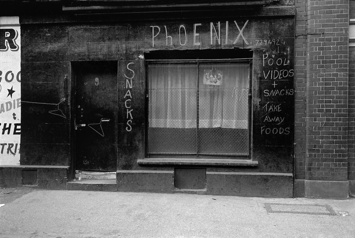 Snack Bar, 9 Cheshire Street, Spitalfields, Tower Hamlets. 1983