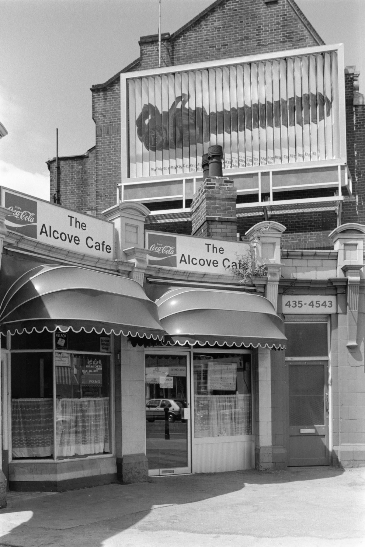 The Alcove Cafe, Finchley Road, Camden, London, 1988