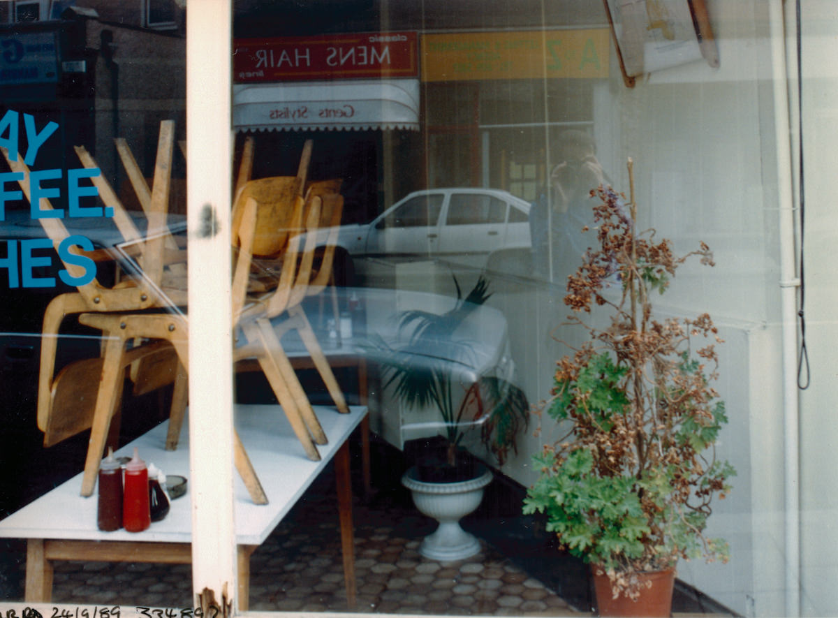 Cafe, West Green Road, Seven Sisters, Haringey, 1989