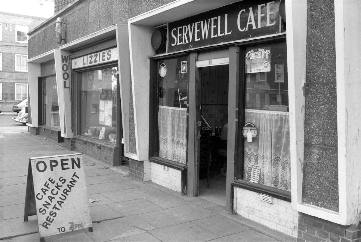 Servewell Cafe, West Lane,Bermondsey, 1988