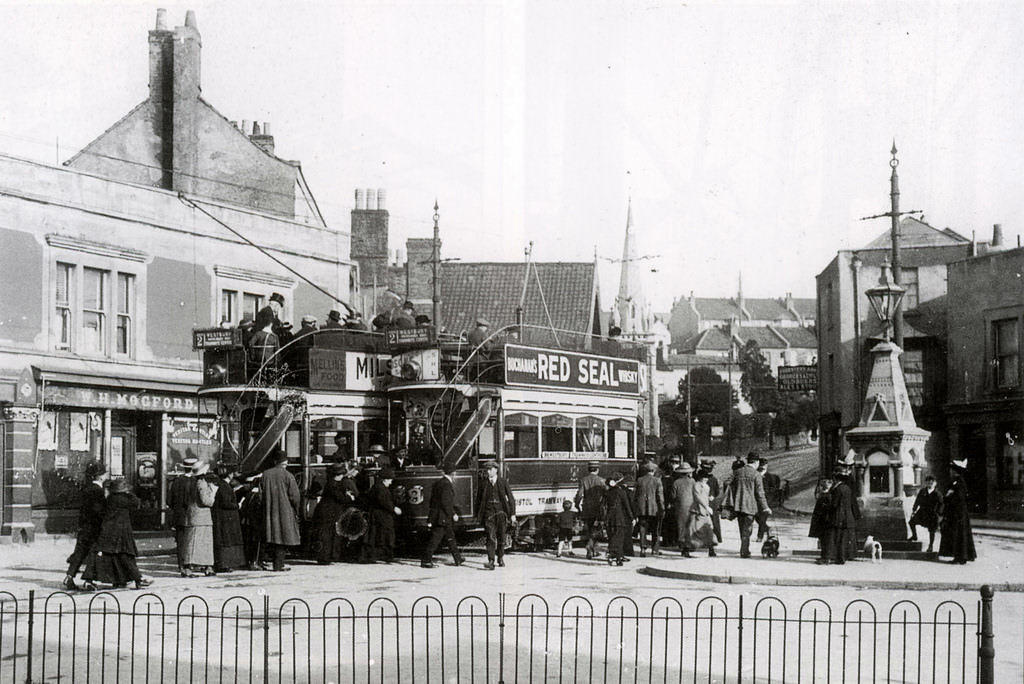 A Victorian view of Westbury-on-Trym village