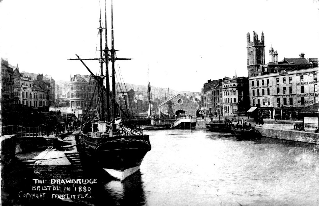 The Drawbridge, Bristol, 1880