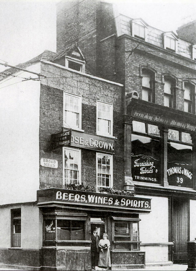 The Rose and Crown at 38 Broadmead, Bristol, ca. 1890s