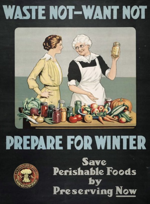 Waste Not - Want Not — Prepare For Winter