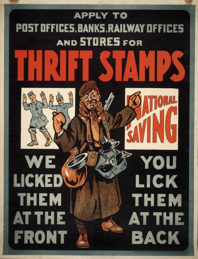 Apply to Post Offices, Banks, Railway Offices And Stores For Thrift Stamps