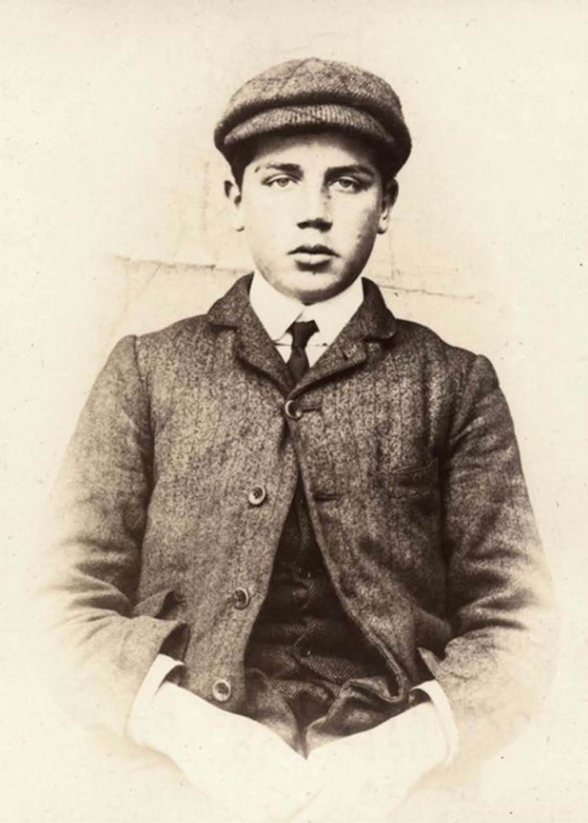 George Herbert Morton, 17, arrested for theft, 1906.