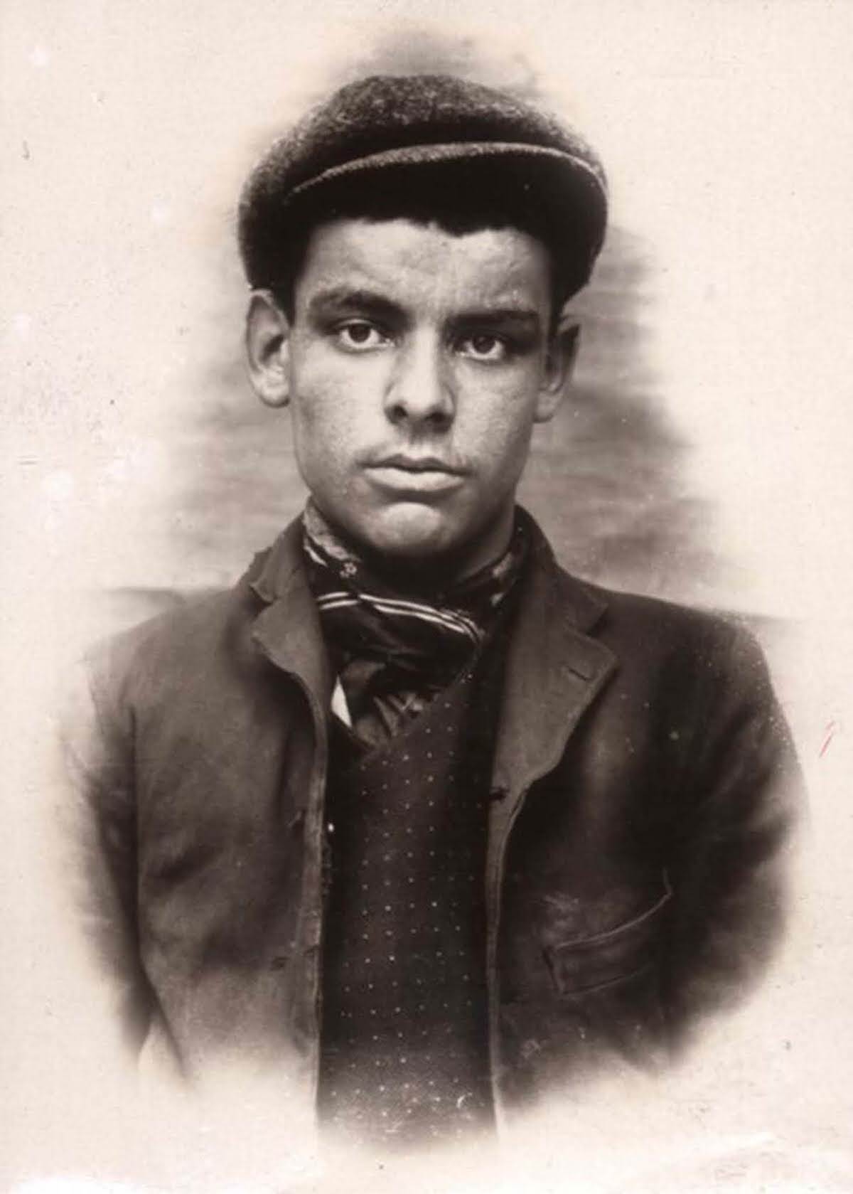 Robert Richardson, 18, arrested for breaking and entering, 1907.