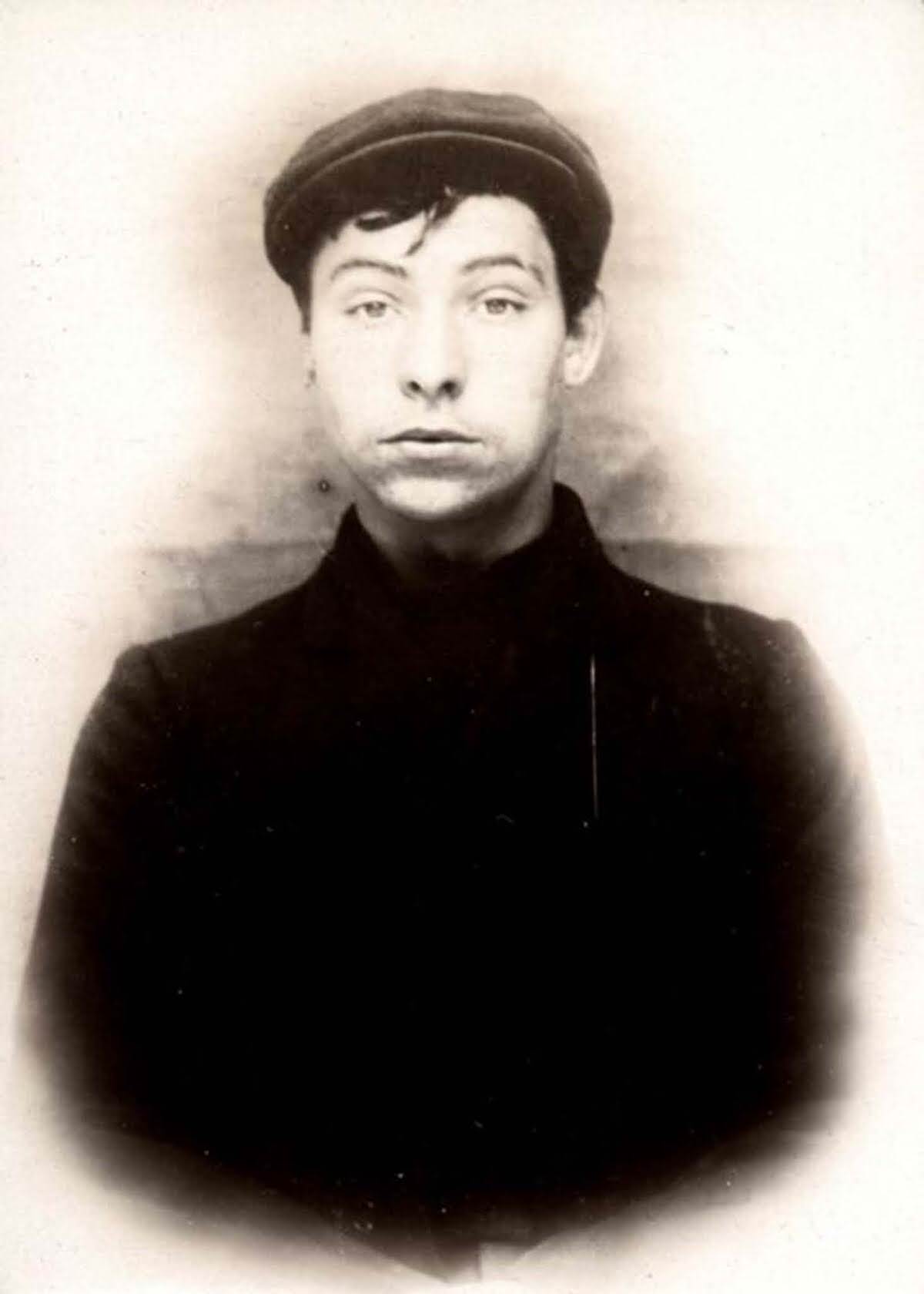 Charles Pearson, 19, arrested for stealing from offices, 1907.