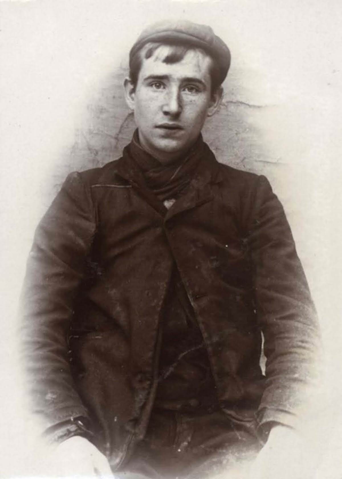 John Legg, 19, arrested for stealing beer, 1905.