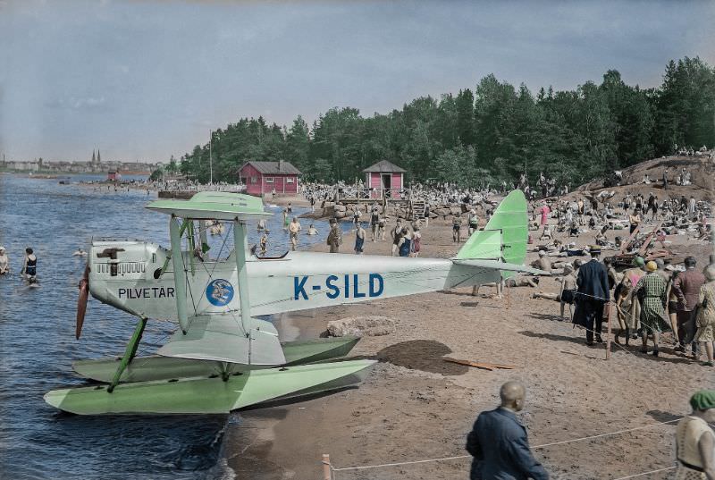 The De Havilland D.H.60X "Pilvetär" in Helsinki, 1931