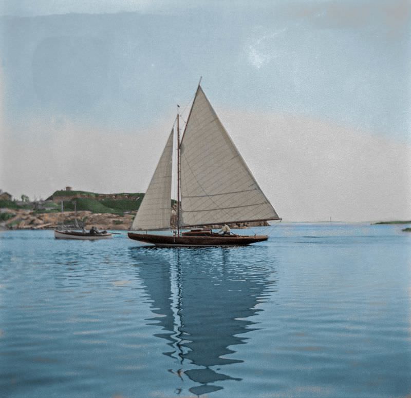 Summer sailing in Helsinki, 1930s.