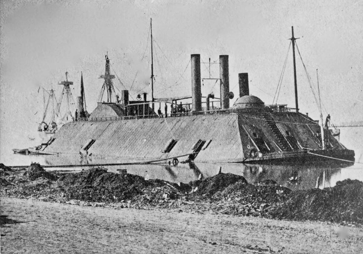 The ironclad gunboat Essex, 1863.
